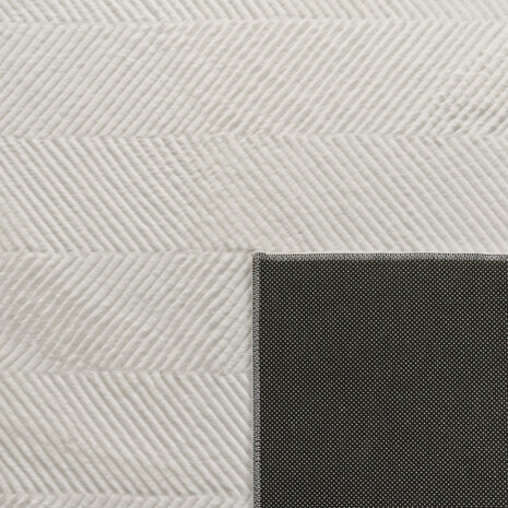Laagpolig Vloerkleed - Hanora Uni - Creme