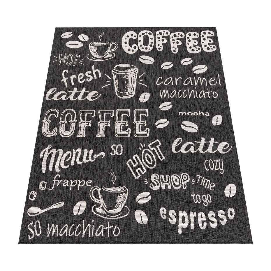 Keukenkleed - Kitchen - Koffie - Antraciet Keukenkleed - Kitchen - Koffie - Antraciet