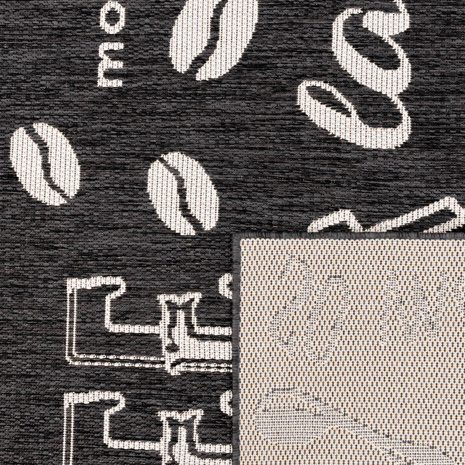 Keukenkleed - Kitchen - Koffie - Antraciet Keukenkleed - Kitchen - Koffie - Antraciet