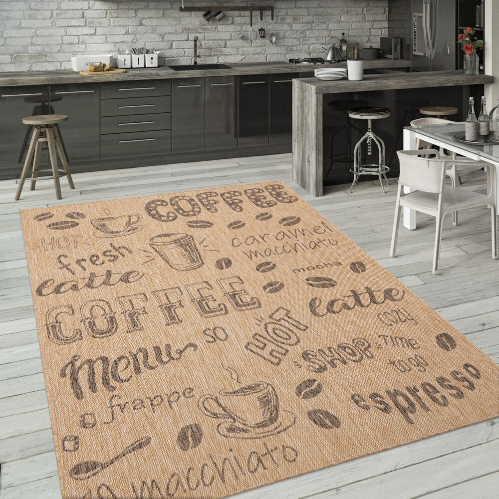 Keukenkleed - Kitchen - Koffie - Beige Keukenkleed - Kitchen - Koffie - Beige
