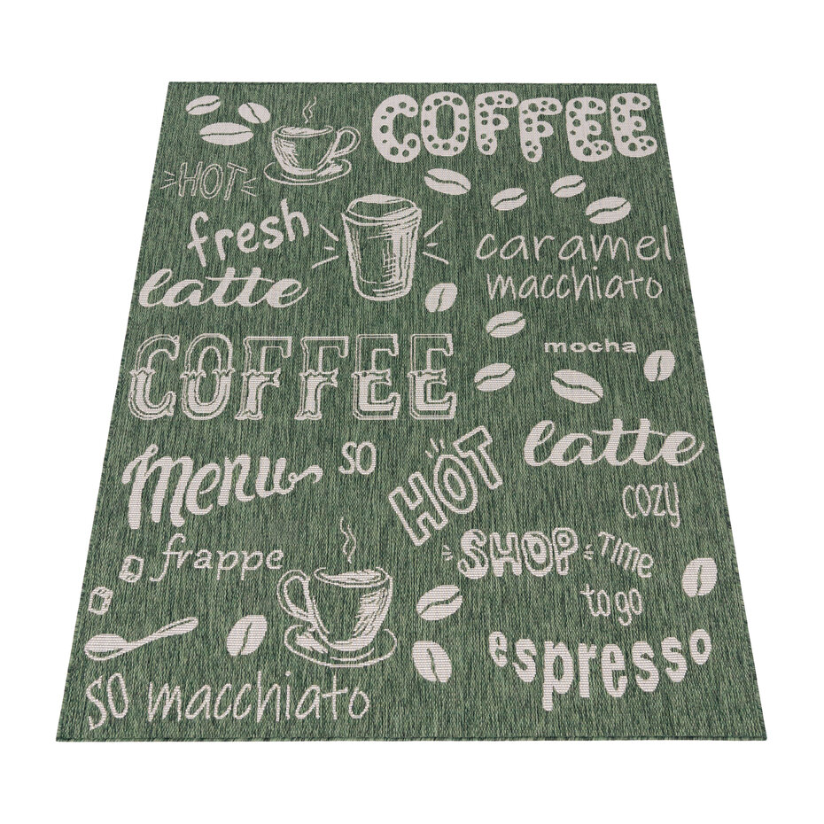 Keukenkleed - Kitchen - Koffie - Groen Keukenkleed - Kitchen - Koffie - Groen