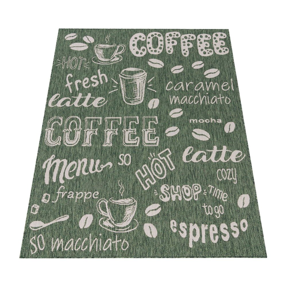 Keukenkleed - Kitchen - Koffie - Groen Keukenkleed - Kitchen - Koffie - Groen