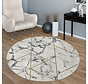 Laagpolig Vloerkleed Kraline - Marmer Design - Goud