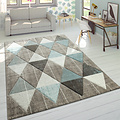 Laagpolig Vloerkleed Lareva - Geometrisch Design - Beige
