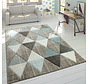 Laagpolig Vloerkleed Lareva - Geometrisch Design - Beige