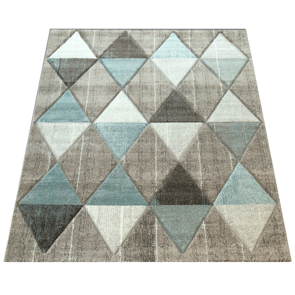 Laagpolig Vloerkleed Lareva - Geometrisch Design - Beige