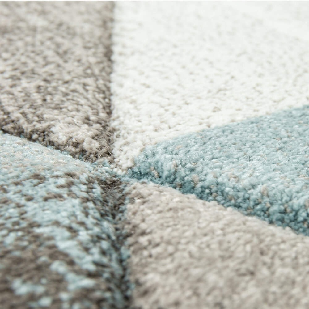 Laagpolig Vloerkleed Lareva - Geometrisch Design - Beige