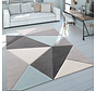 Laagpolig Vloerkleed Lareva - Geometrisch Design - Turquoise