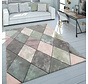 Laagpolig Vloerkleed Lareva - Geruit Design - Multi