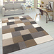 Laagpolig Vloerkleed Lareva - Blok Design - Beige Laagpolig Vloerkleed Lareva - Blok Design - Beige
