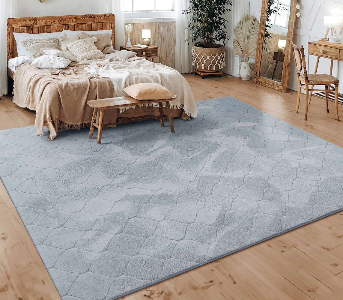 Wasbaar vloerkleed - Lely Barok Grijs Wasbaar vloerkleed - Lely Barok Grijs