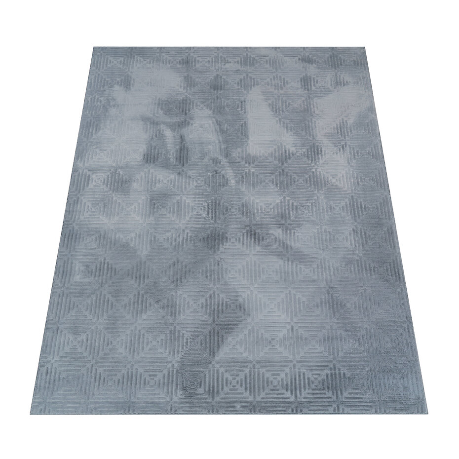 Geblokt vloerkleed - Lely Antraciet Geblokt vloerkleed - Lely Antraciet