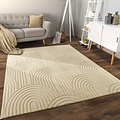 Wasbaar Japandi vloerkleed - Lely Beige