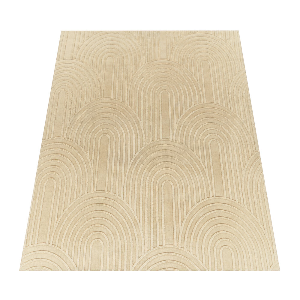 Wasbaar Japandi vloerkleed - Lely Beige Wasbaar Japandi vloerkleed - Lely Beige