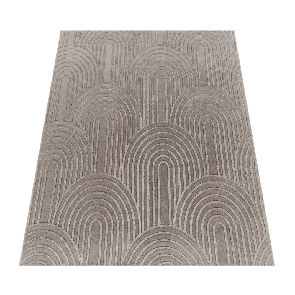 Wasbaar Japandi vloerkleed - Lely Grijs