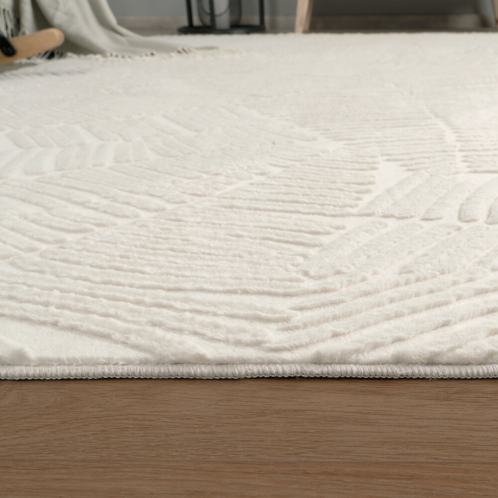 Modern vloerkleed - Lely Lines Crème