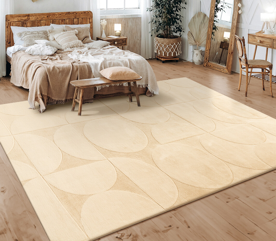 Modern vloerkleed - Lely Beige Modern vloerkleed - Lely Beige