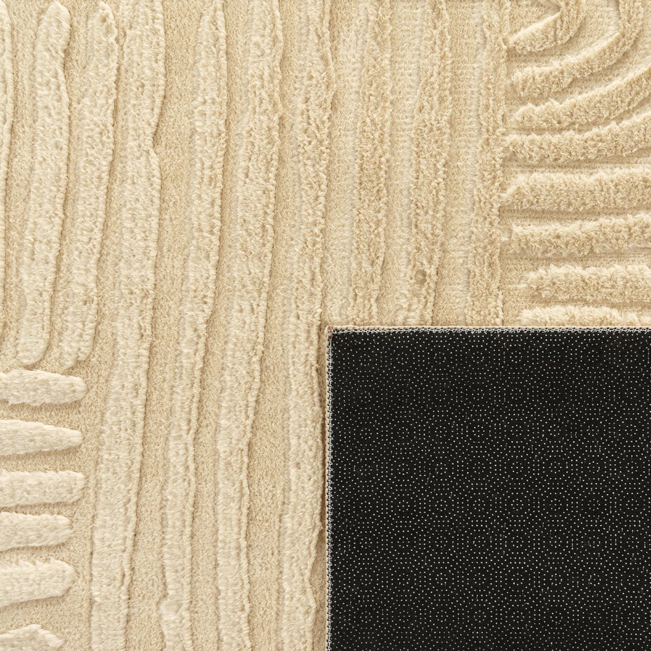 Japandi vloerkleed - Lely Beige Japandi vloerkleed - Lely Beige