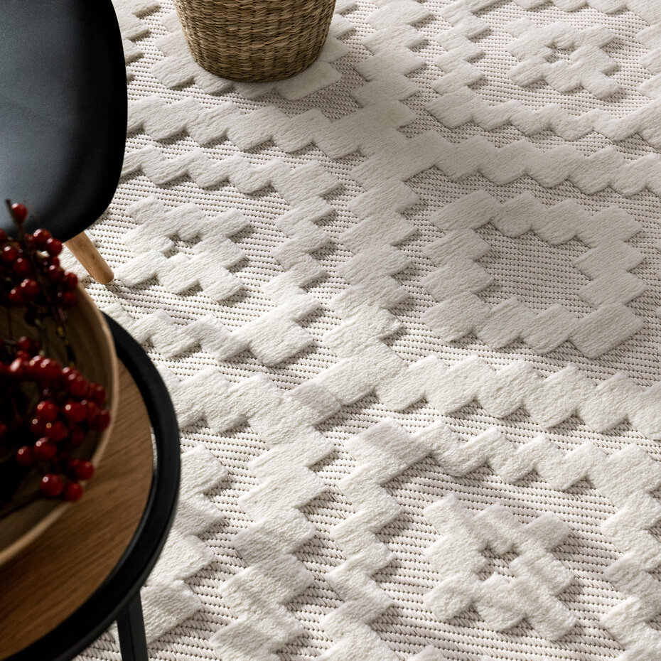 Binnen- en buitenkleed - Livotta Geo Creme