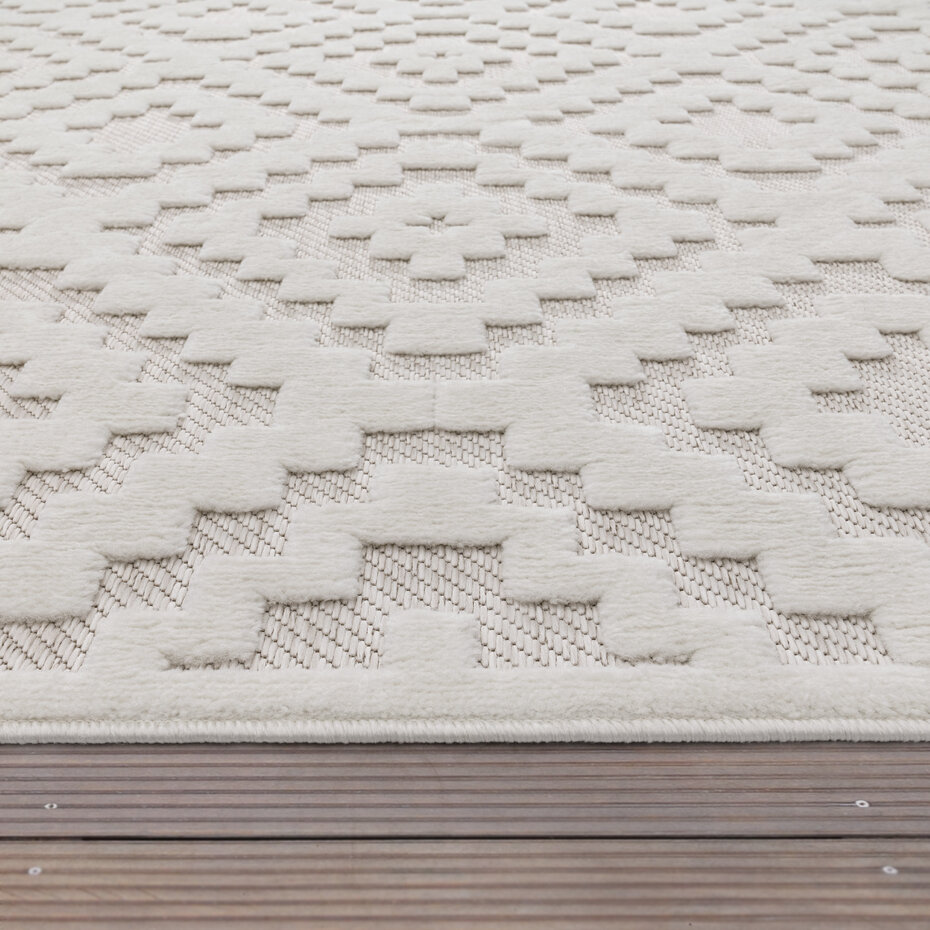 Binnen- en buitenkleed - Livotta Geo Creme
