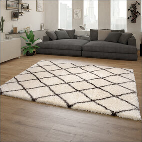 Hoogpolig Vloerkleed Berber Maginto - Creme