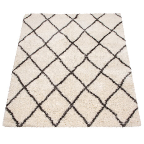 Hoogpolig Vloerkleed Berber Maginto - Creme