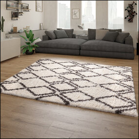 Hoogpolig Vloerkleed Berber Maginto - Creme