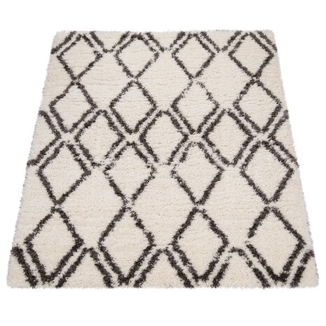 Hoogpolig Vloerkleed Berber Maginto - Creme