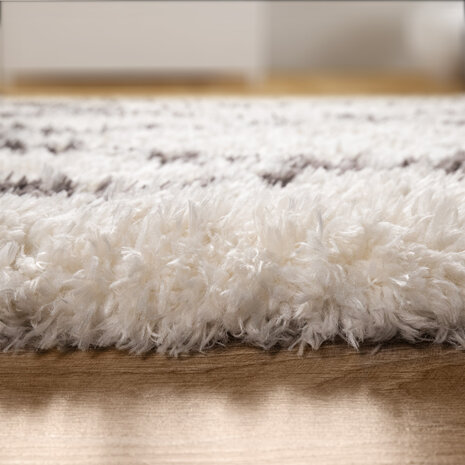 Hoogpolig Vloerkleed Berber Maginto - Creme
