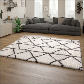 Hoogpolig Vloerkleed Berber Maginto - Creme