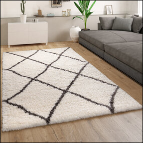 Hoogpolig Vloerkleed Berber Maginto - Creme