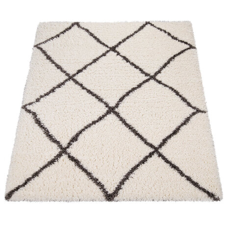 Hoogpolig Vloerkleed Berber Maginto - Creme