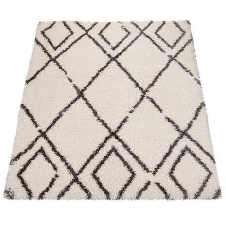 Hoogpolig Vloerkleed Berber Maginto - Creme
