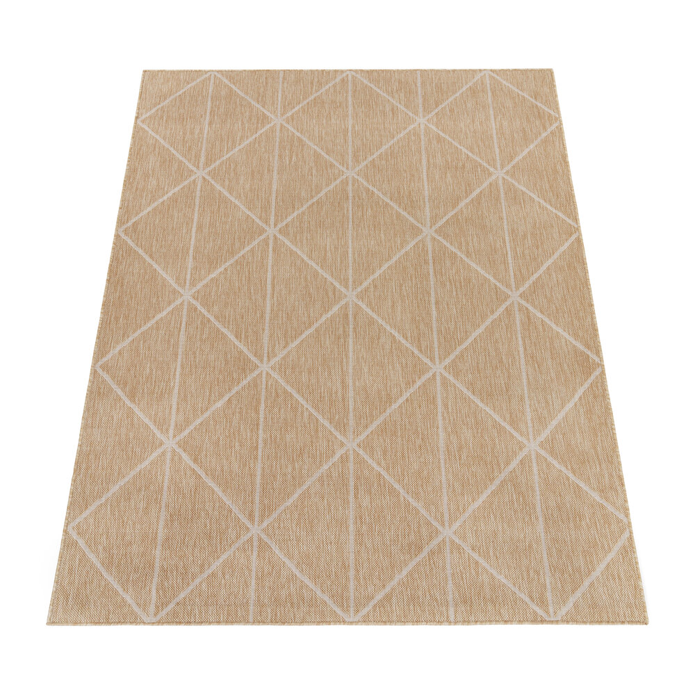 Laagpolig Vloerkleed Modilia - Geo - Beige Laagpolig Vloerkleed Modilia - Geo - Beige