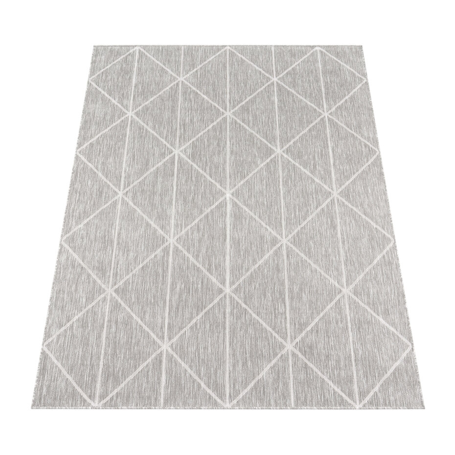 Laagpolig Vloerkleed Modilia - Geo - Grijs Laagpolig Vloerkleed Modilia - Geo - Grijs