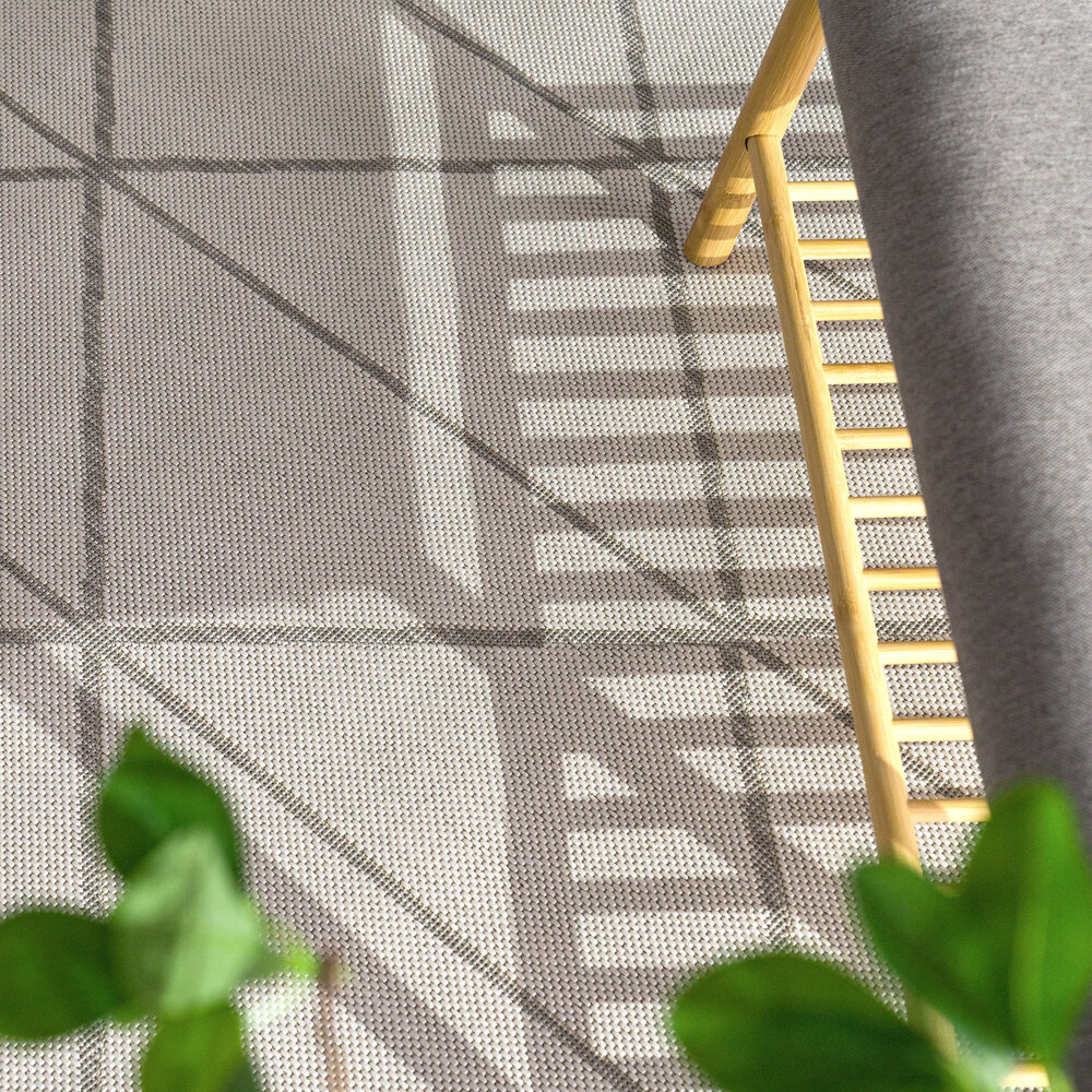 Laagpolig Vloerkleed Modilia - Geo - Wit