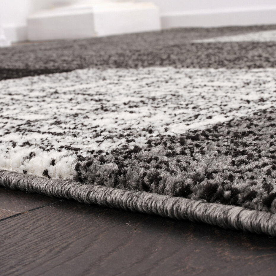 Laagpolig Modern Vloerkleed Modilia - Geblokt - Grijs Laagpolig Modern Vloerkleed Modilia - Geblokt - Grijs