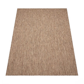 Binnen & Buitenkleed Nacira Laagpolig Vloerkleed - Beige