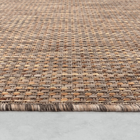 Binnen & Buitenkleed Nacira Laagpolig Vloerkleed - Beige