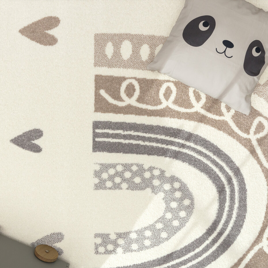 Kinderkamer Vloerkleed - Ninaro - Beige Kinderkamer Vloerkleed - Ninaro - Beige