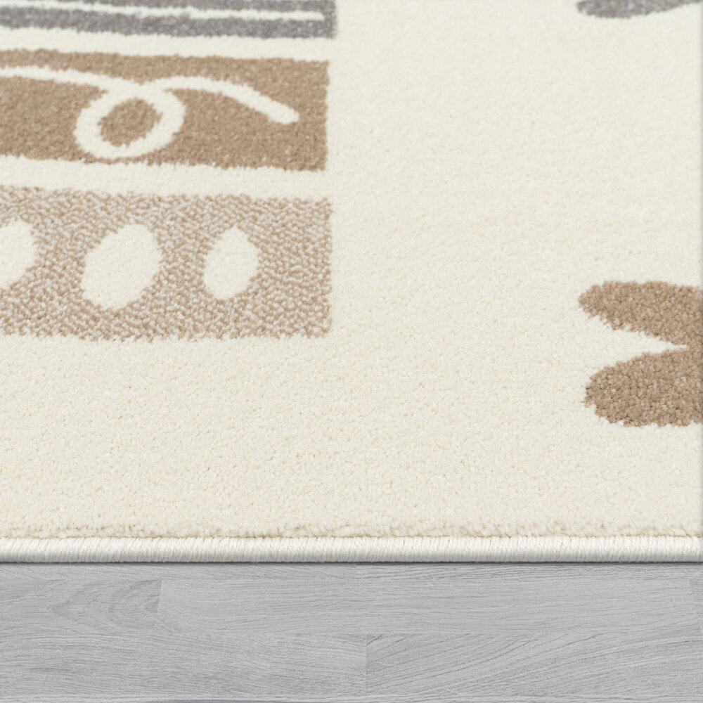 Kinderkamer Vloerkleed - Ninaro - Beige Kinderkamer Vloerkleed - Ninaro - Beige