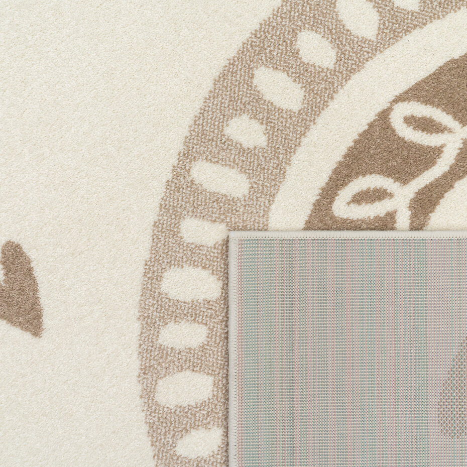 Kinderkamer Vloerkleed - Ninaro - Beige Kinderkamer Vloerkleed - Ninaro - Beige