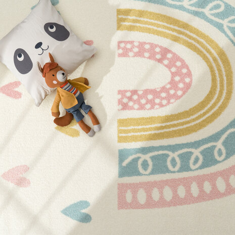 Kinderkamer Vloerkleed - Ninaro - Creme