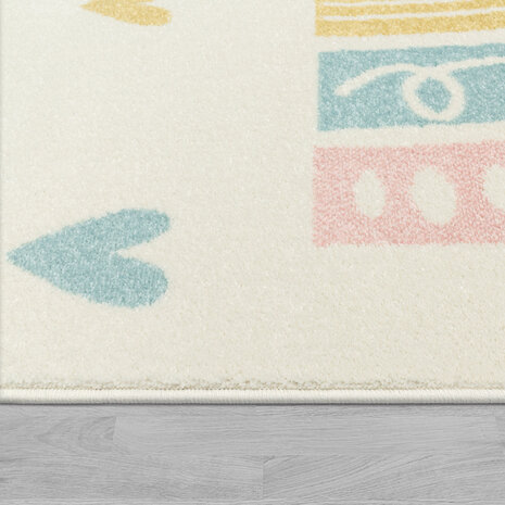 Kinderkamer Vloerkleed - Ninaro - Creme