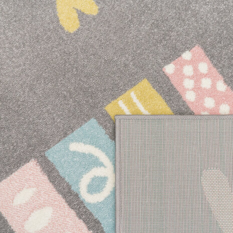 Kinderkamer Vloerkleed - Ninaro - Grijs