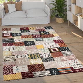 Laagpolig Gabbeh Vloerkleed - Multi