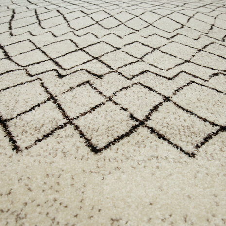 Laagpolig Gabbeh Vloerkleed - Creme