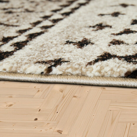 Laagpolig Gabbeh Vloerkleed - Creme