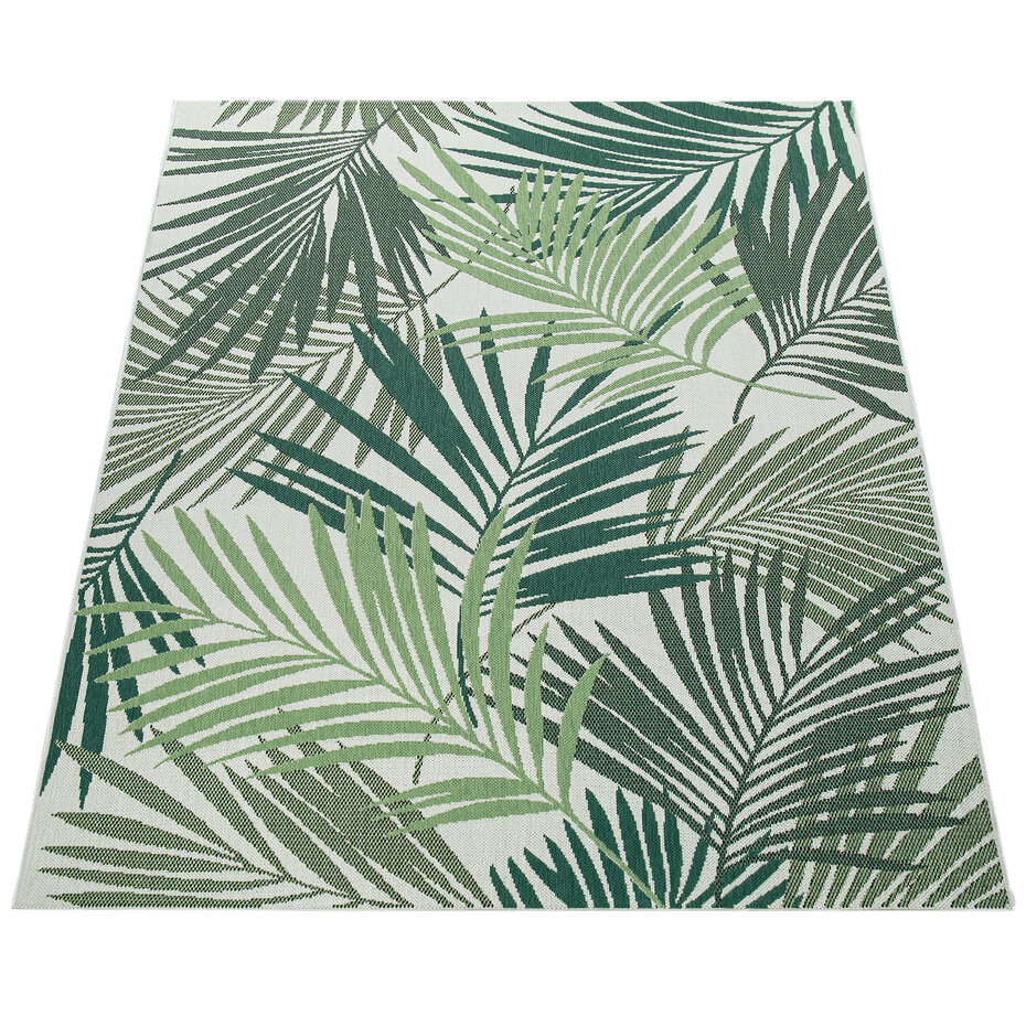 Binnen en Buitenkleed Ostivia - Gebloemd - Groen