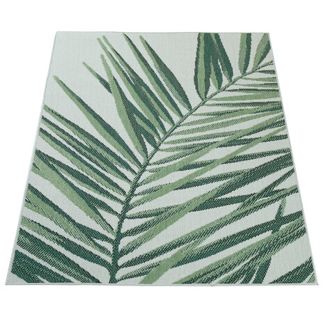 Binnen en Buitenkleed Ostivia - Gebloemd - Groen